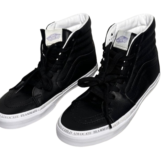 Vans Sk8-Hi 'Divine Energy' High top Sneakers black leather Size 9 - Picture 2 of 16